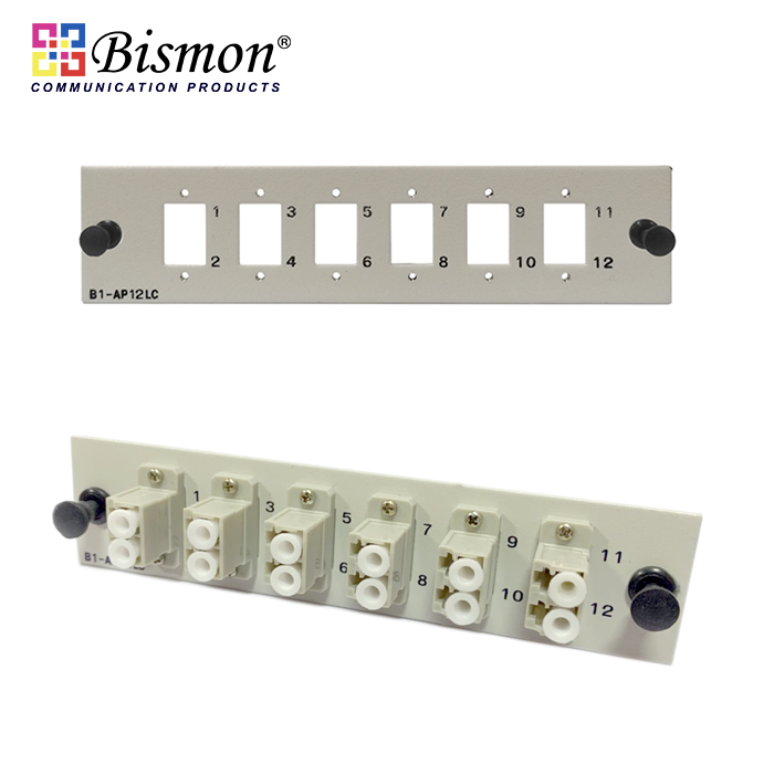 12 LC snap-in adaptor plate-unload